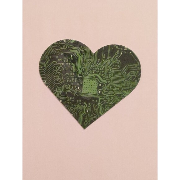 Heart Circuit / Motherboard Sticker Decal Waterproof Vinyl (2 Pack) - Picture 1 of 5